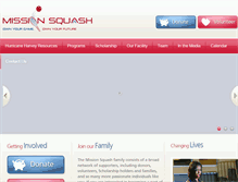 Tablet Screenshot of missionsquash.org